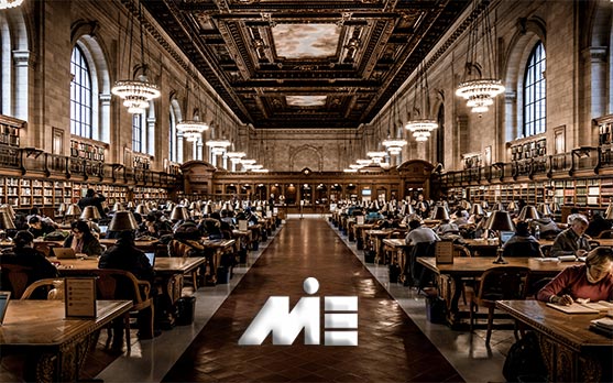 تصویری از کتابخانه عمومی نیویورک یکی از بزرگترین کتابخانه های جهان